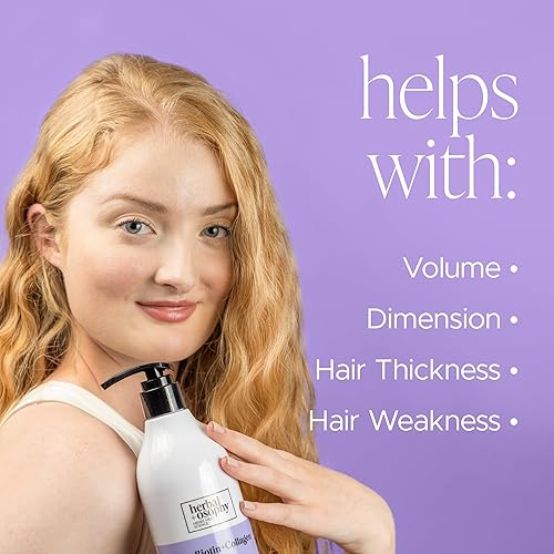 Miniatura 5 de Acondicionador de biotina y colágeno de 16.9 onzas líquidas, acondicionador para el crecimiento del cabello, repara el cabello seco y adelgazante