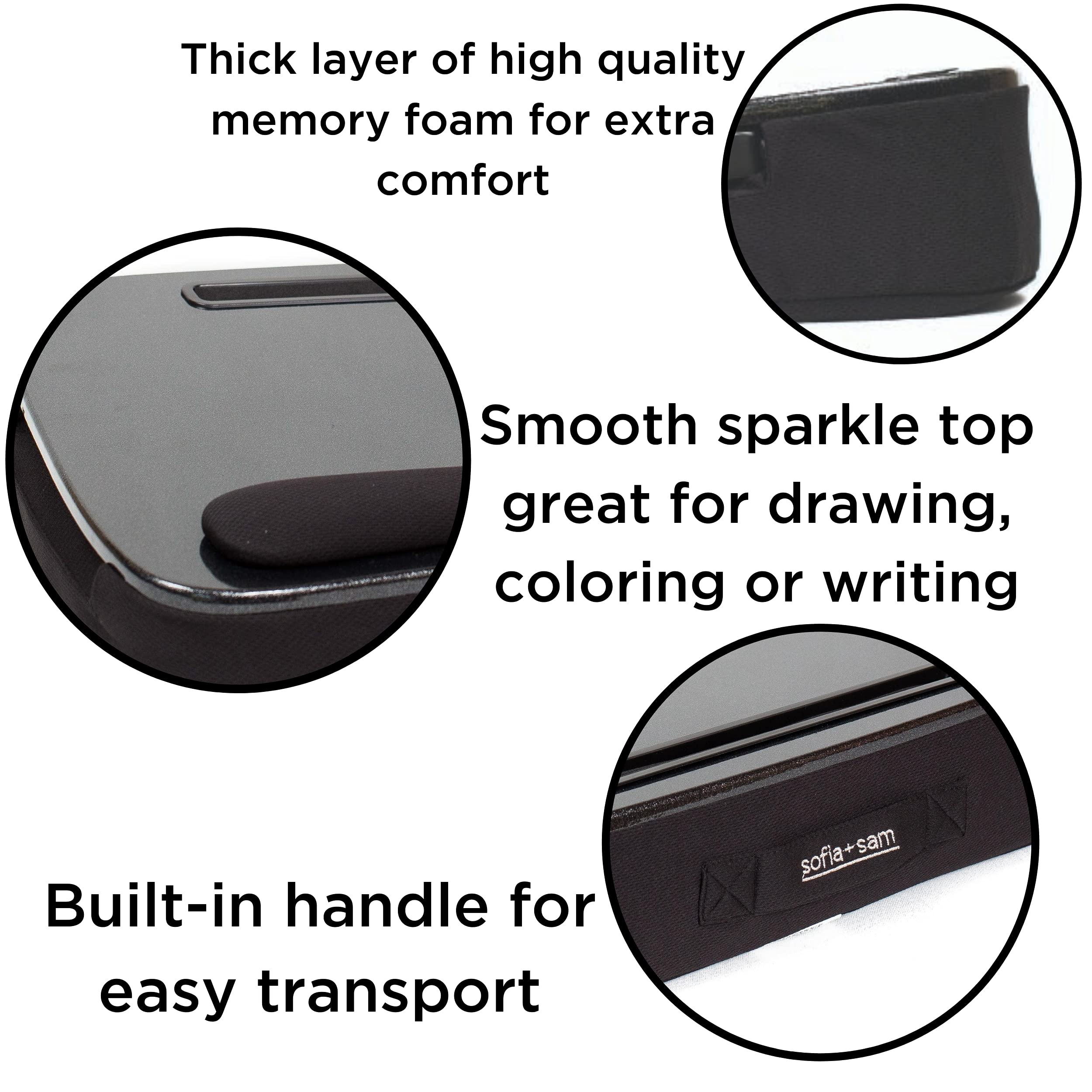 BIRDROCK HOME lap desk with light, multipurpose use as bed desk or