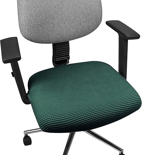 Miniatura 9 de Yikko Fundas suaves y elásticas de elastano, con textura de grano de maíz multicolor, para oficina, comedor, bar, boda, cojines de asiento para