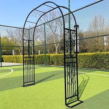 Garden Arch Rose Arch Bench Grape Trellis Grape Trellis Wedding Iron Pergola Rose Gate Low Width 100cm Grape Trellis Stylish for Roses and Climbing Plants Home Courtyard, Park, Scenic Areas