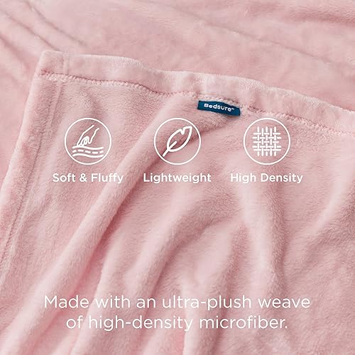 Vista 128 de Bedsure - Manta de vellón, tamaño individual XL, ligera, suave, acogedora, para dormitorio universitario, cama, sofá, viajes y campamento