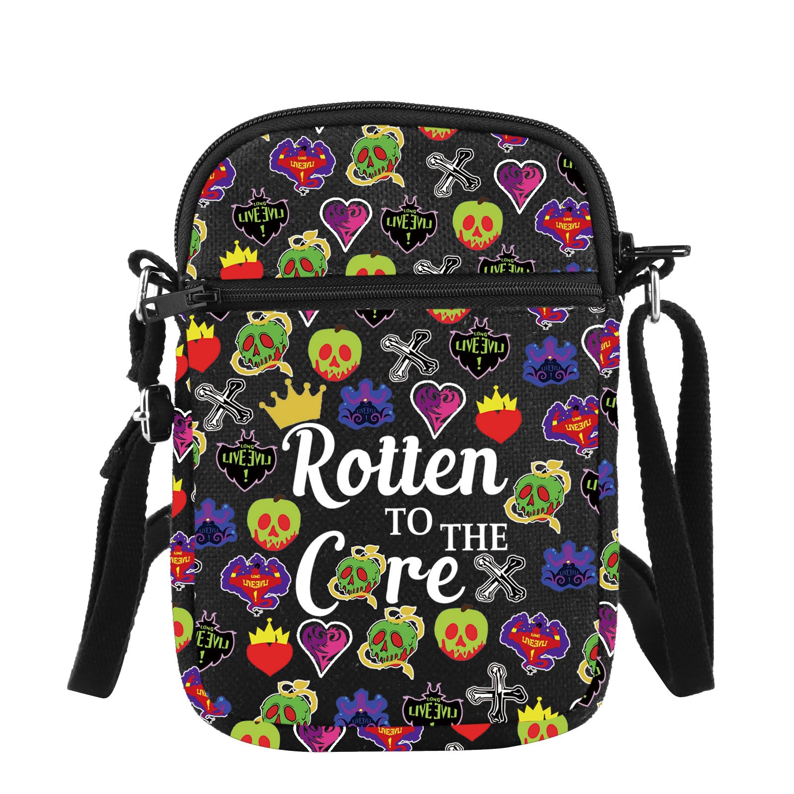 PLITI Villain Movie Inspired Gift Villain Club Gift Rotten To The Core Villain Crossbody Bag For Fans