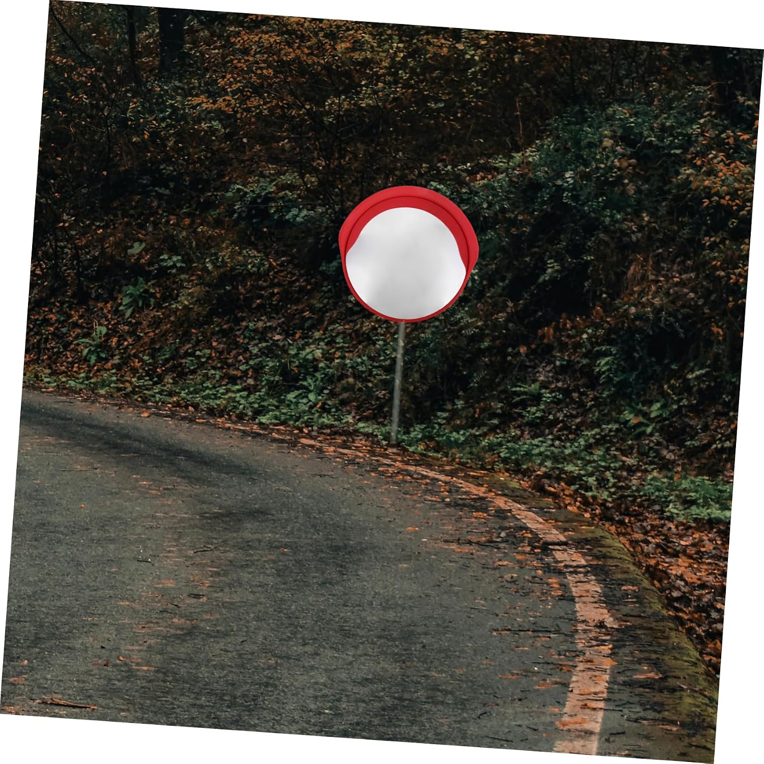 Generic Convex Mirror Weather Resistant Traffic Safety Mirror for Outdoor Indoor Use Enhanced Visibility for Driveways Hallways and Parking Areas