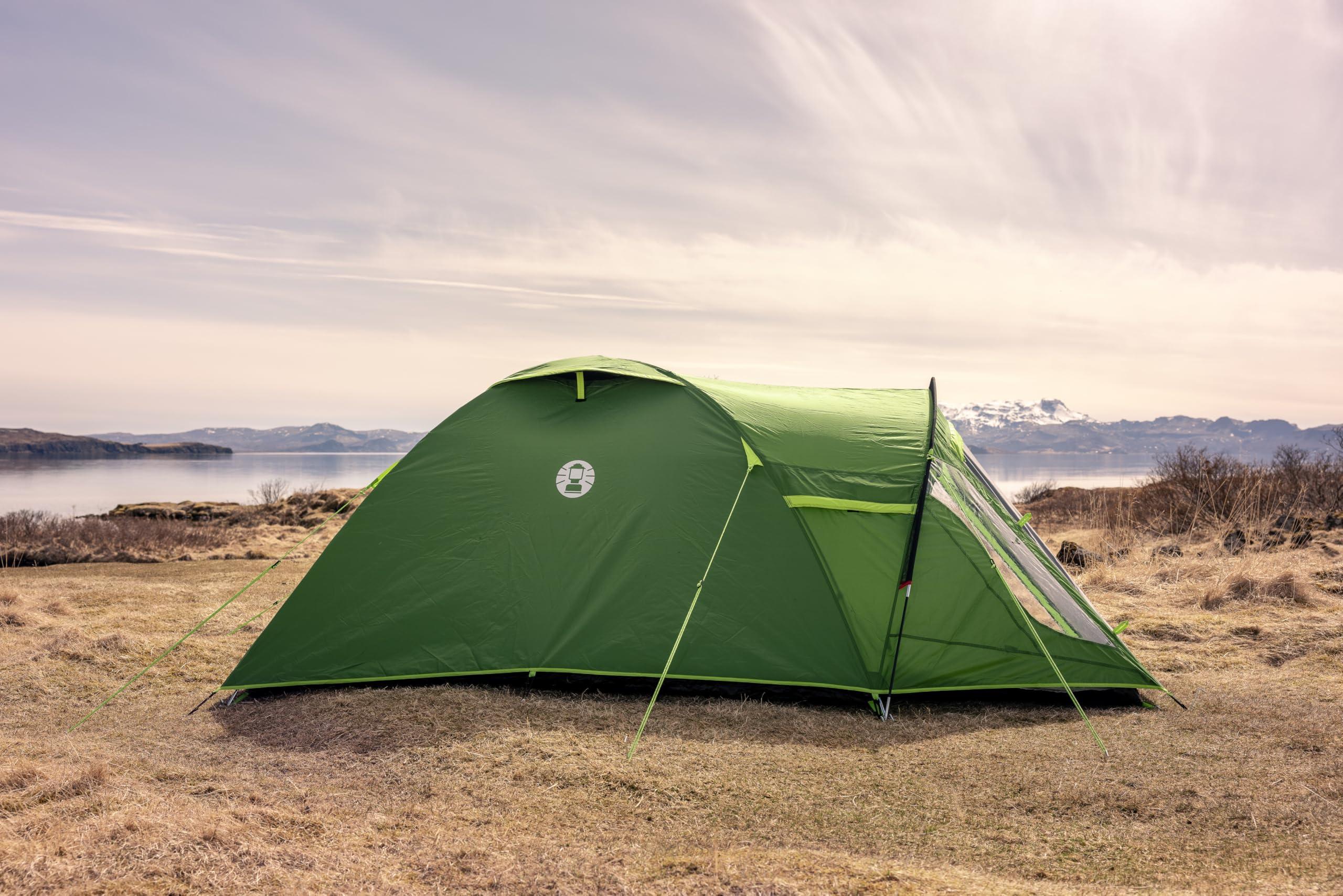 Coleman Namiot Darwin 3 Plus BlackOut, kompaktowy 3-osobowy namiot kopułowy, specjalna zaciemniona sypialnia, lekki namiot kempingowy, świąteczny i turystyczny, wodoodporny 4500 mm, dla 3 osób, z
