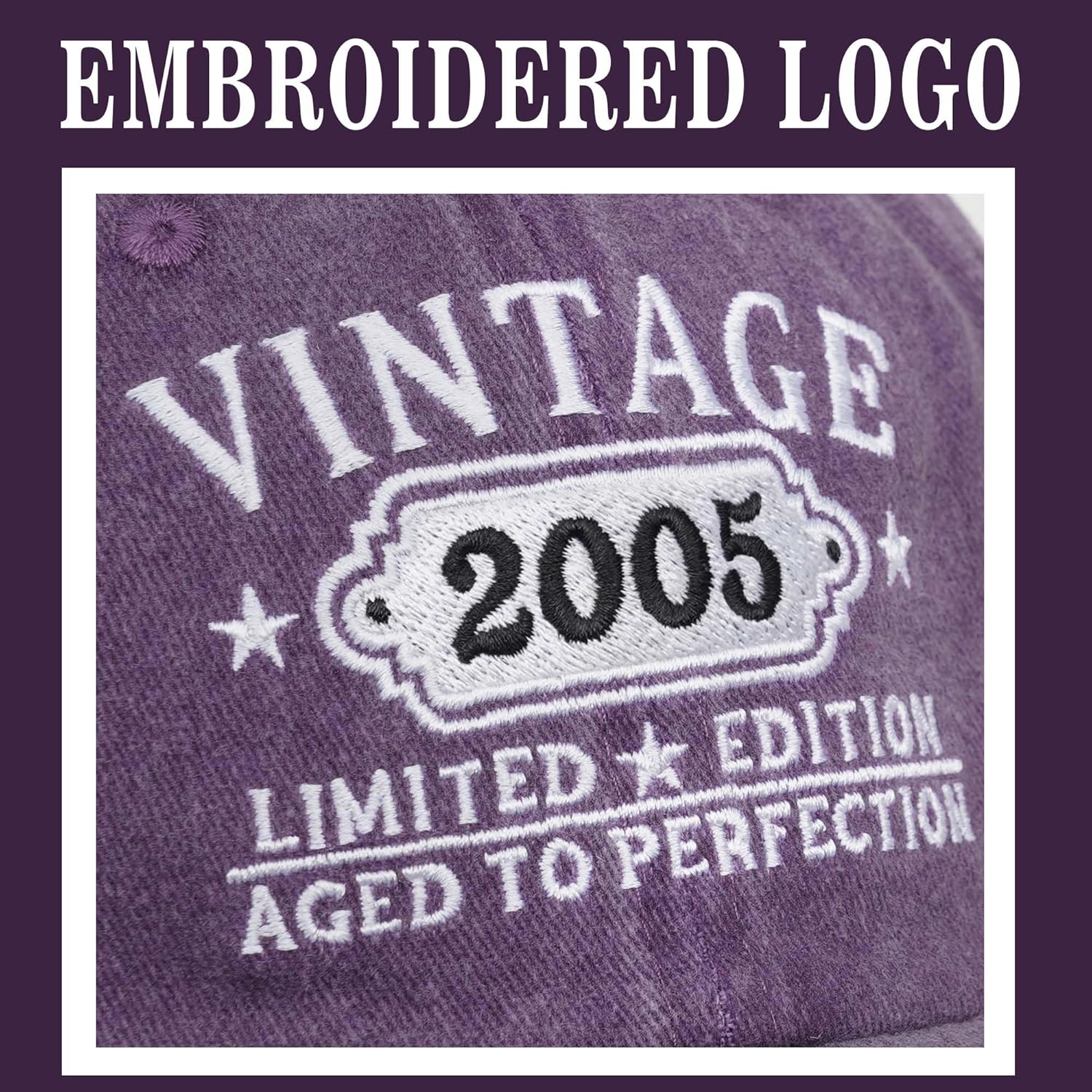 21st Birthday Gifts for Her Him Vintage 2004 Hats Turning 21 Gift Ideas for Men Women Black Hat - Image 2