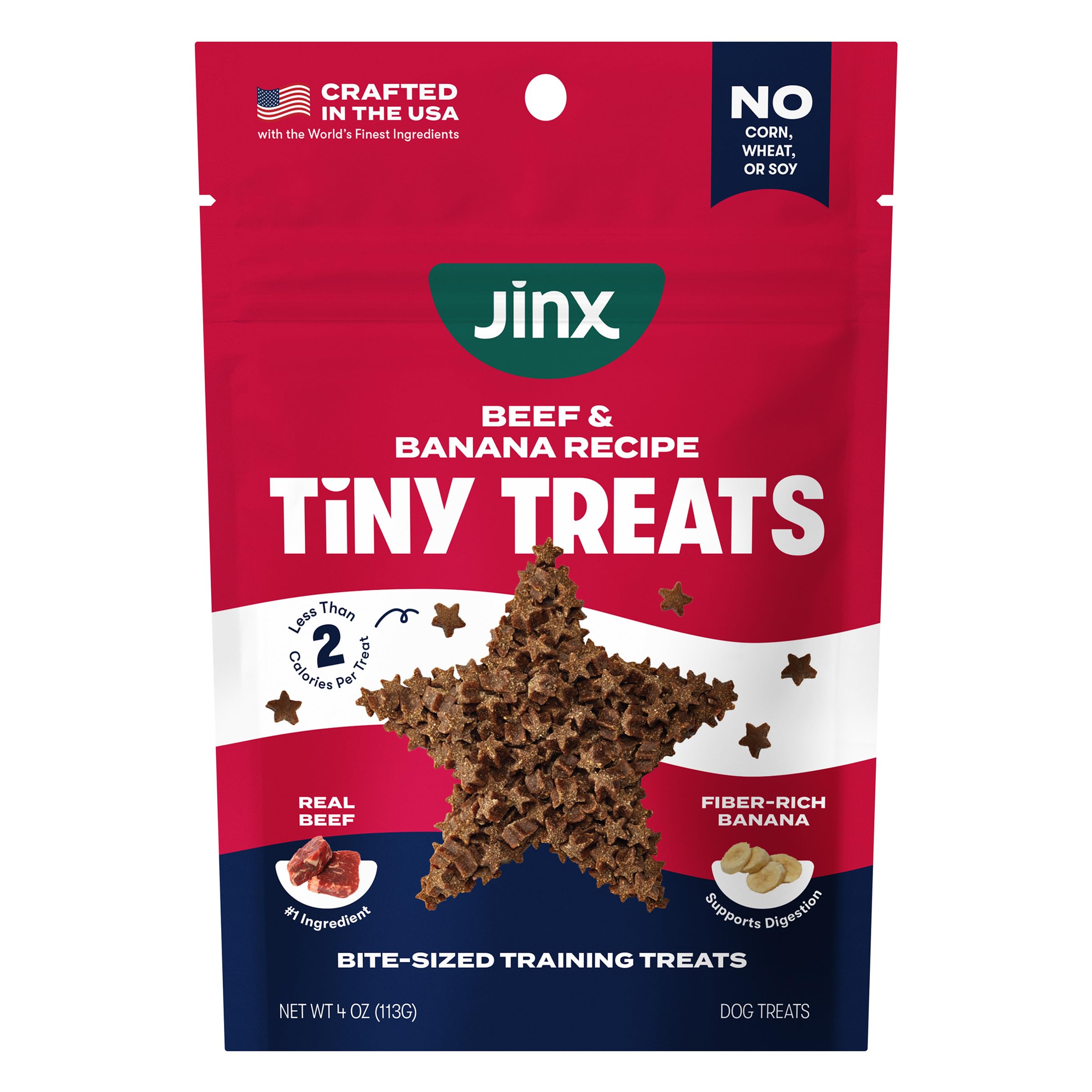 Photo 1 of ***STOCK PHOTO FOR REFERENCE ONLY, EXP 3/8/28***Jinx Dog Training Treats, Bite-Sized Training Treats for Dogs, Beef, 4oz