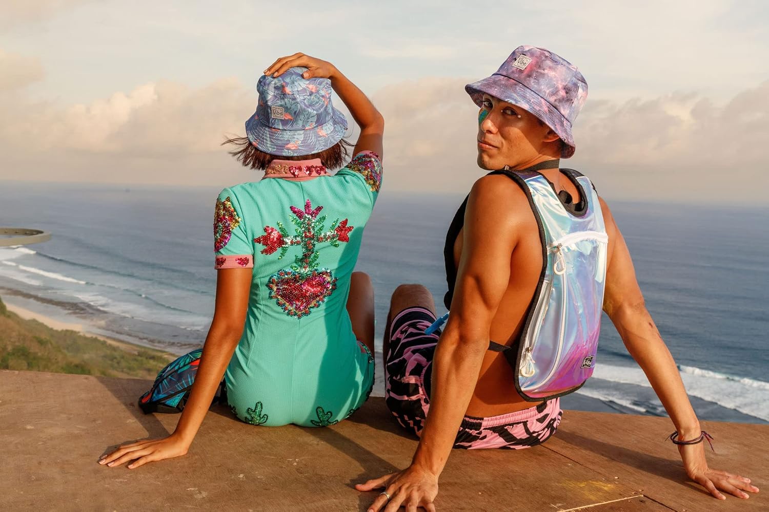 Vibe Festival Gear Bucket Hat Unisex for Men Women Fashion Fishing Hat Cute Fisherman Cap - Image 4