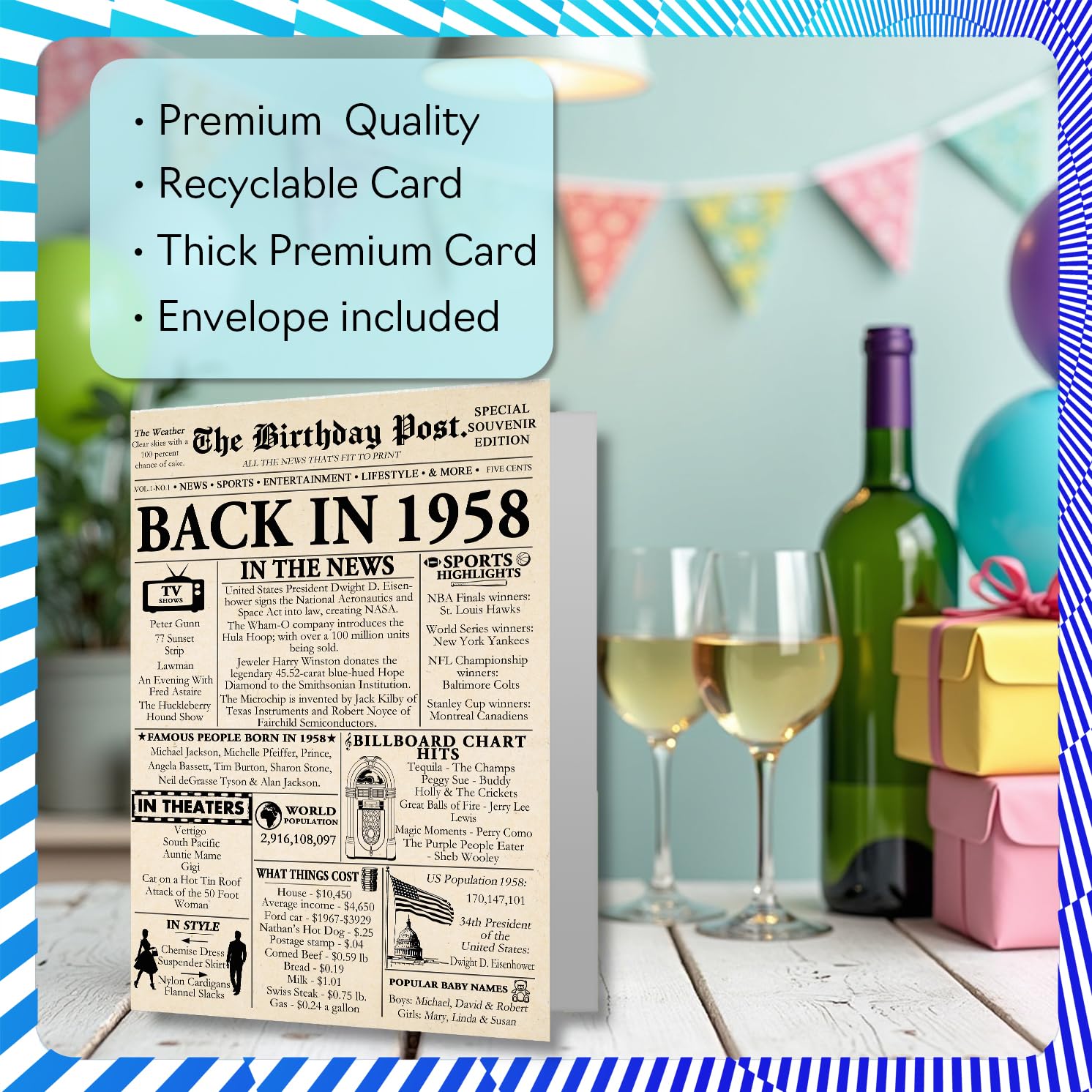 Jzxwan 67th Birthday Gifts For Women Men, 67 Year Old Birthday Bookmark Gift For Him Her, 67 Yr Bday Book Mark For Female Male, 1958 Bd Present
