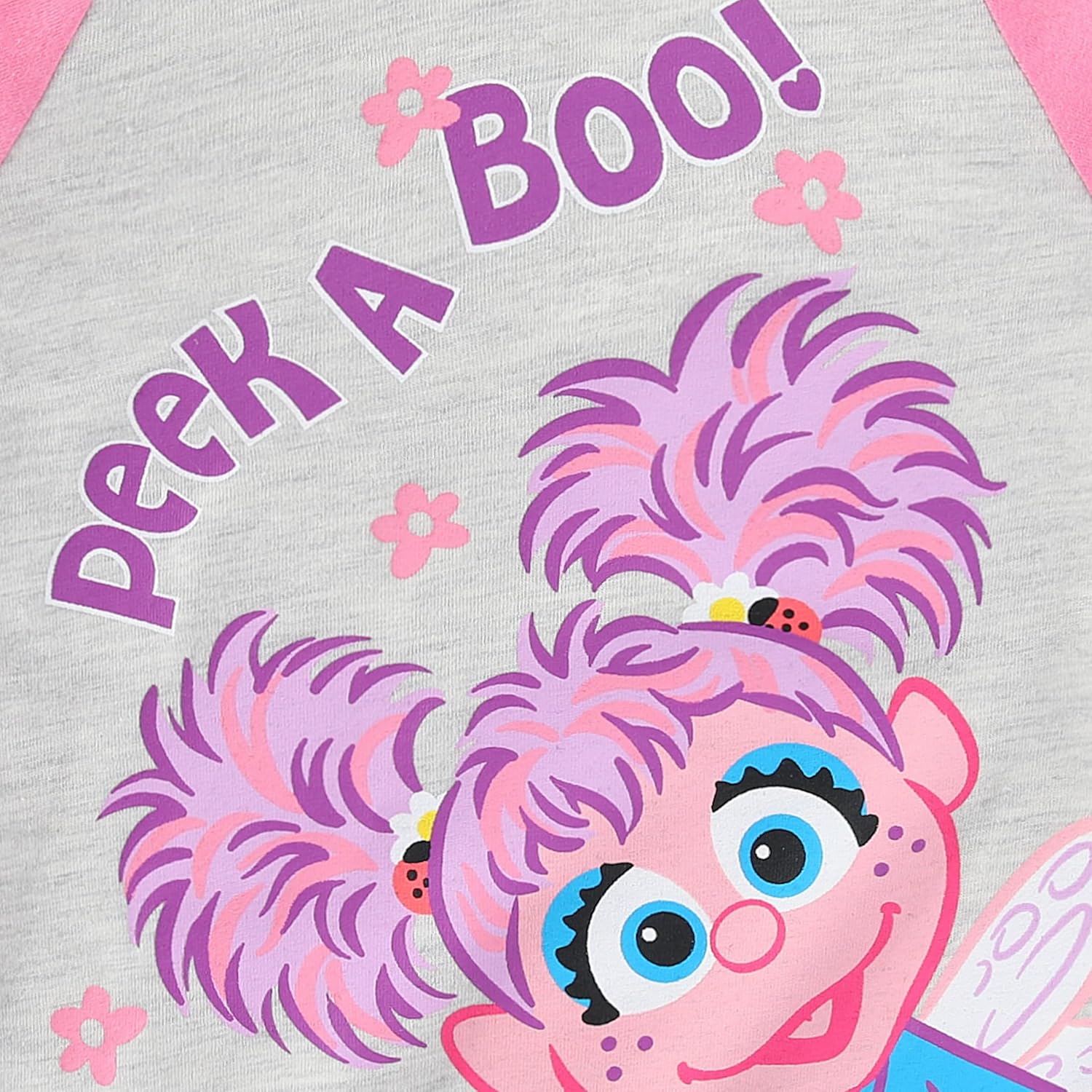 Sesame Street Abby Cadabby Girls 2 Piece Long Sleeve Shirt and French Terry Pants Set for Infant Toddler and Little Kids - Image 4