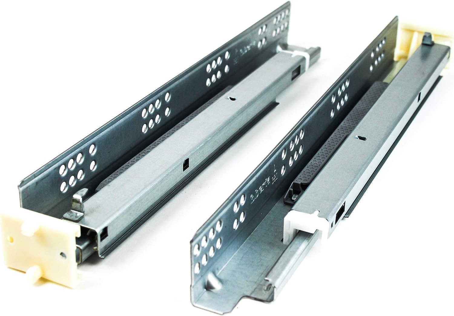 Berta (1 Pair) 21 Inch Soft Closing, 100 Lb Loading Capacity, Under Mounted Drawer Slides with Locking Devices, Plastic Rear Brackets and Mounting Screws (1, 21 Inches)