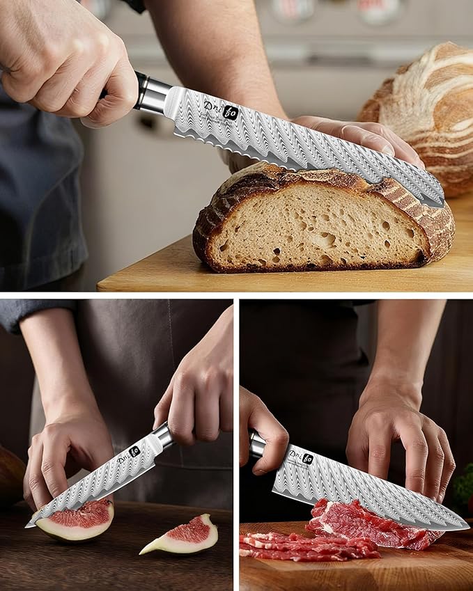 Set Cuchillos Cocina 5 Piezas Acero Inoxidable miniatura 5