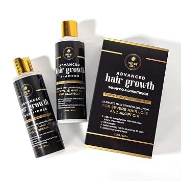 Rosemary Hair Growth Shampoo & Conditioner, Advanced hair treatment Set, Hair Treatment For Severe Hair loss Thinning hair. (HAIR GROWTH STIMULATOR & TREATMENT)
