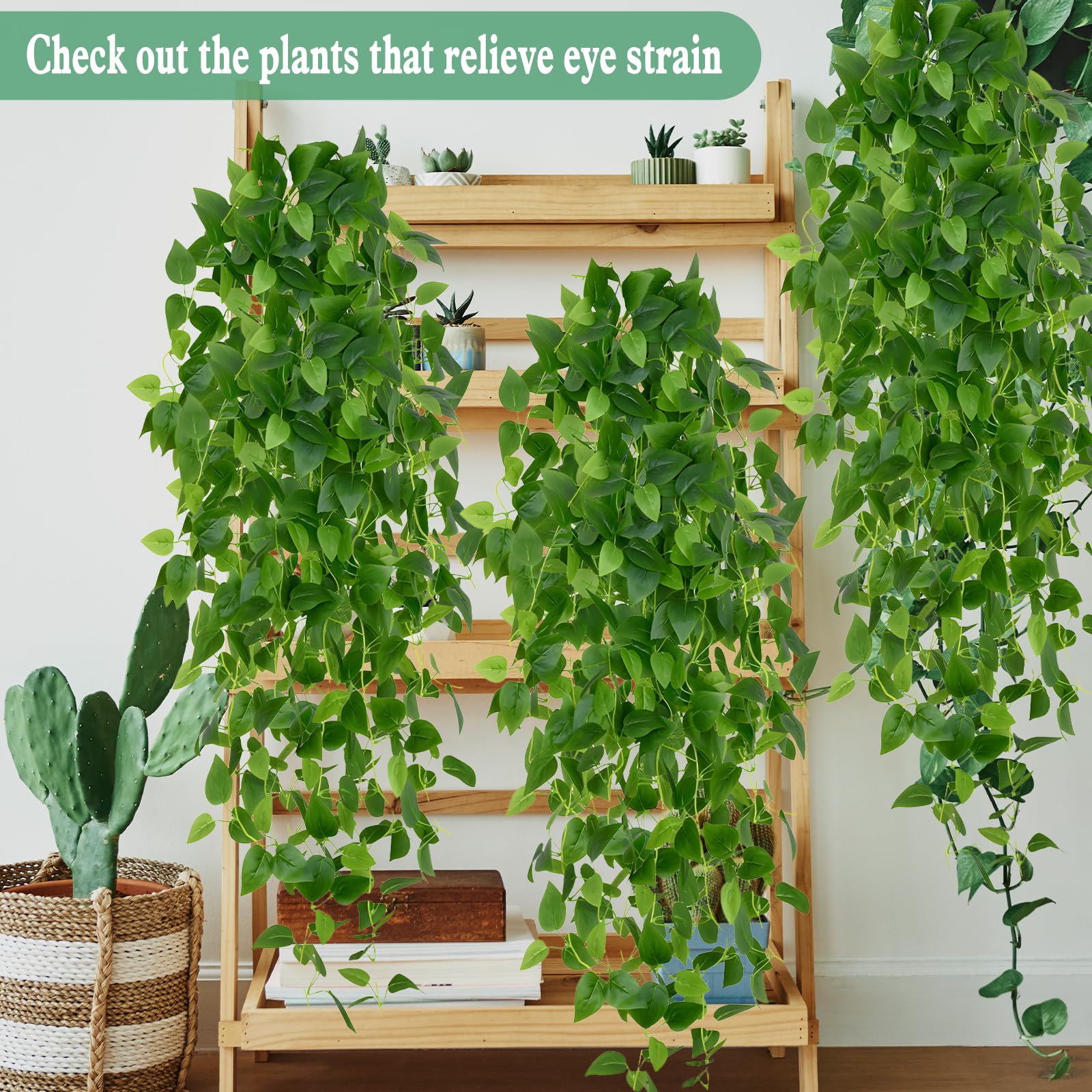 Amazon.de: Vautvis Knstliche Hngepflanzen, 3 Stck Kunstpflanze Hngend,  Hngepflanze hngend Plastik, Hngepflanze Knstlich Fr Drauen  Dekopflanzen Fake Plant Deko Fr Bro, Garten, Zuhause, Balkon