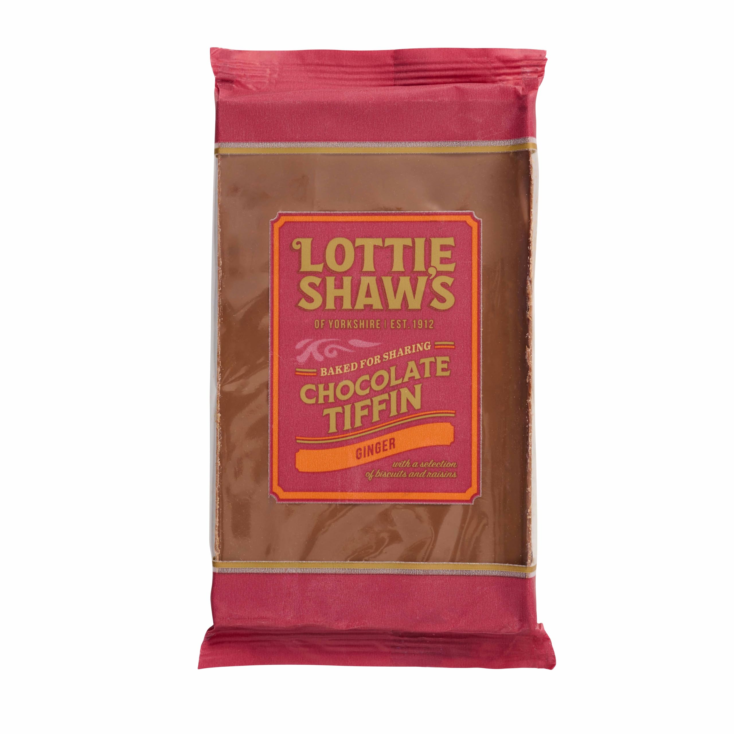 Lottie Shaw's Chocolate Ginger Tiffin Sharing Bar – Parkin Biscuits & Belgian Chocolate, Yorkshire Craft Bakery