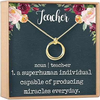 Teacher Necklace - Heartfelt Card 