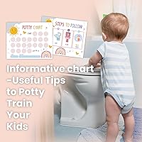 Vista 6 de Tabla de calcomanías de entrenamiento para ir al baño de Sun Rainbow, 20 tablas de orinal con 432 calcomanías redondas y 1 hoja de instrucciones