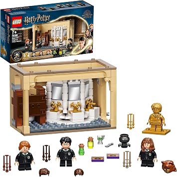 LEGO 76386 Harry Potter Hogwarts: Misslungener Vielsaft-Trank Set zum 20. Jubiläum mit Harry als goldene Minifigur, Fanartikel