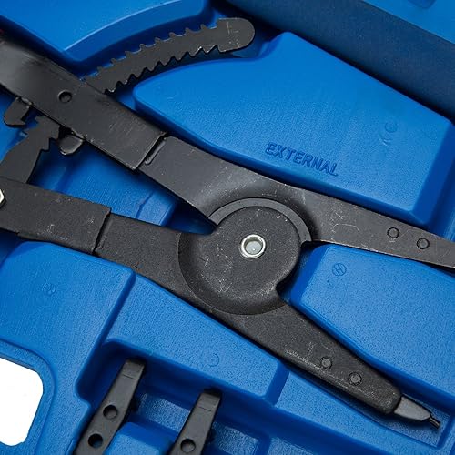 Miniatura 9 de 8MILELAKE Alicates de anillo de presión de alta resistencia de 16 pulgadas Alicates externos e internos, rectos, puntas de 45, 90