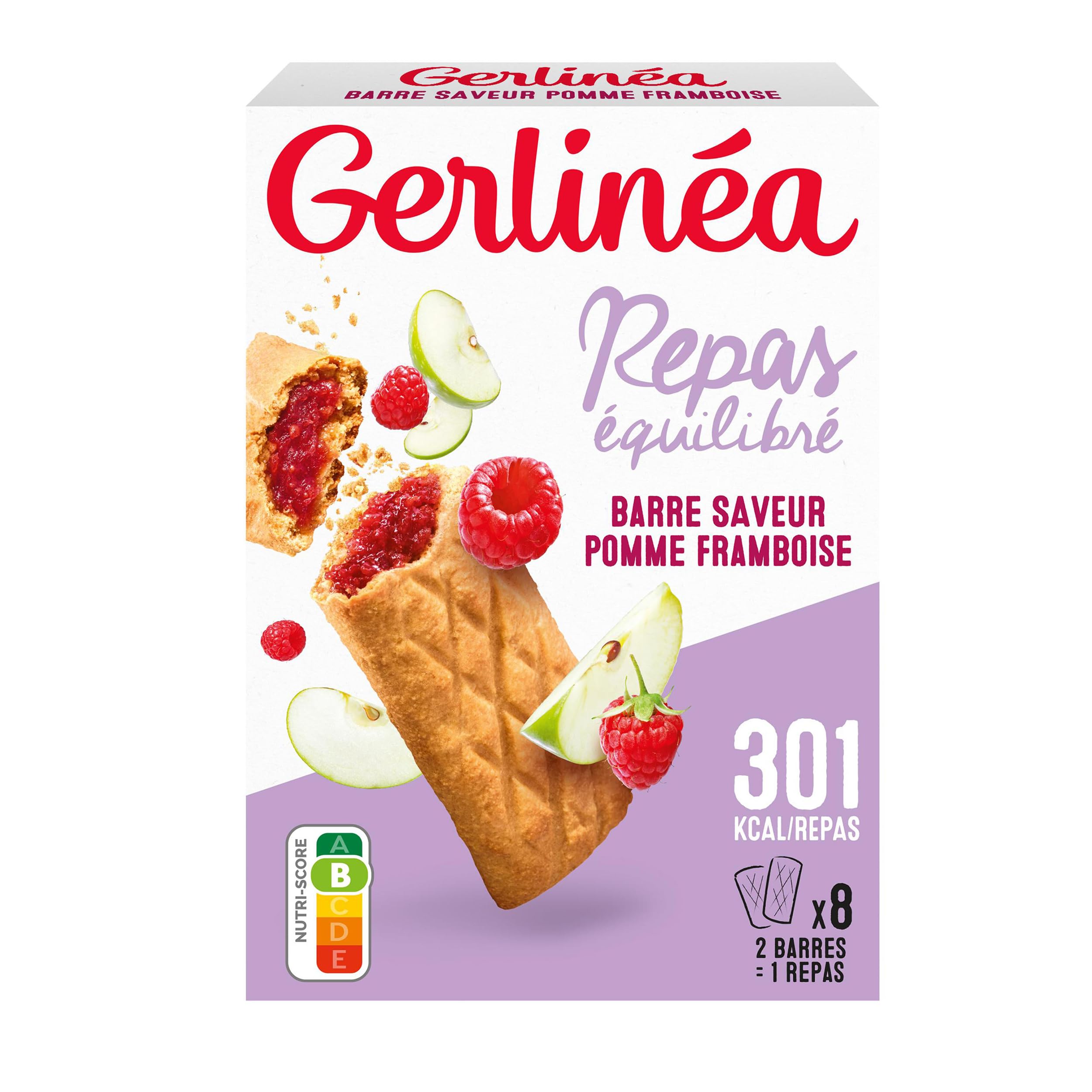 gerlinea Barre mela lampone 360 g (x1)