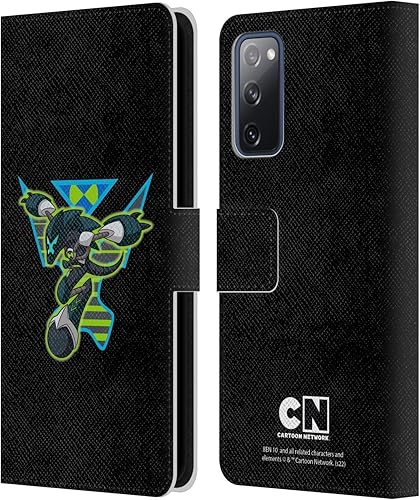 Head Case Designs Funda de piel con licencia oficial de Ben 10 Animated Series Alien Graphics Funda tipo cartera compatible con Samsung Galaxy S20
