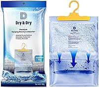 Vista 2 de Dry & Dry Paquete de 4 absorbentes de humedad prémium para el hogar, sótano y dormitorio, deshumidificadores pequeños