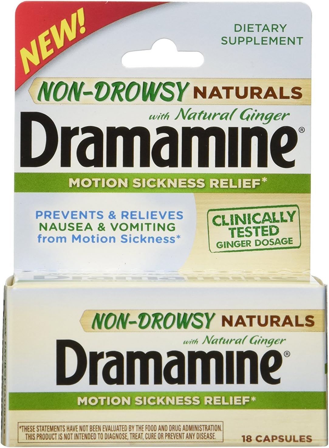 Non-Drowsy Naturals Motion Sickness Relief | 18 Count