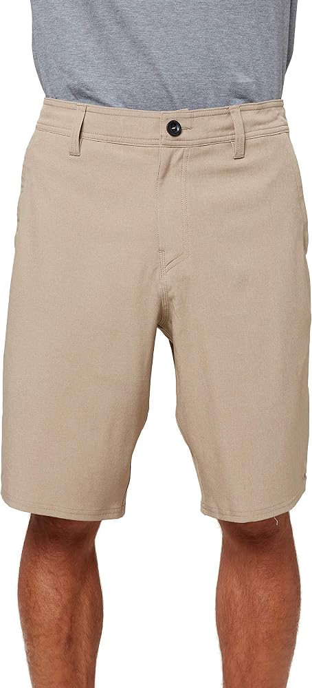 O'Neill Mens Reserve Heather 21 Shorts, Heather Khaki, 30, 11 at