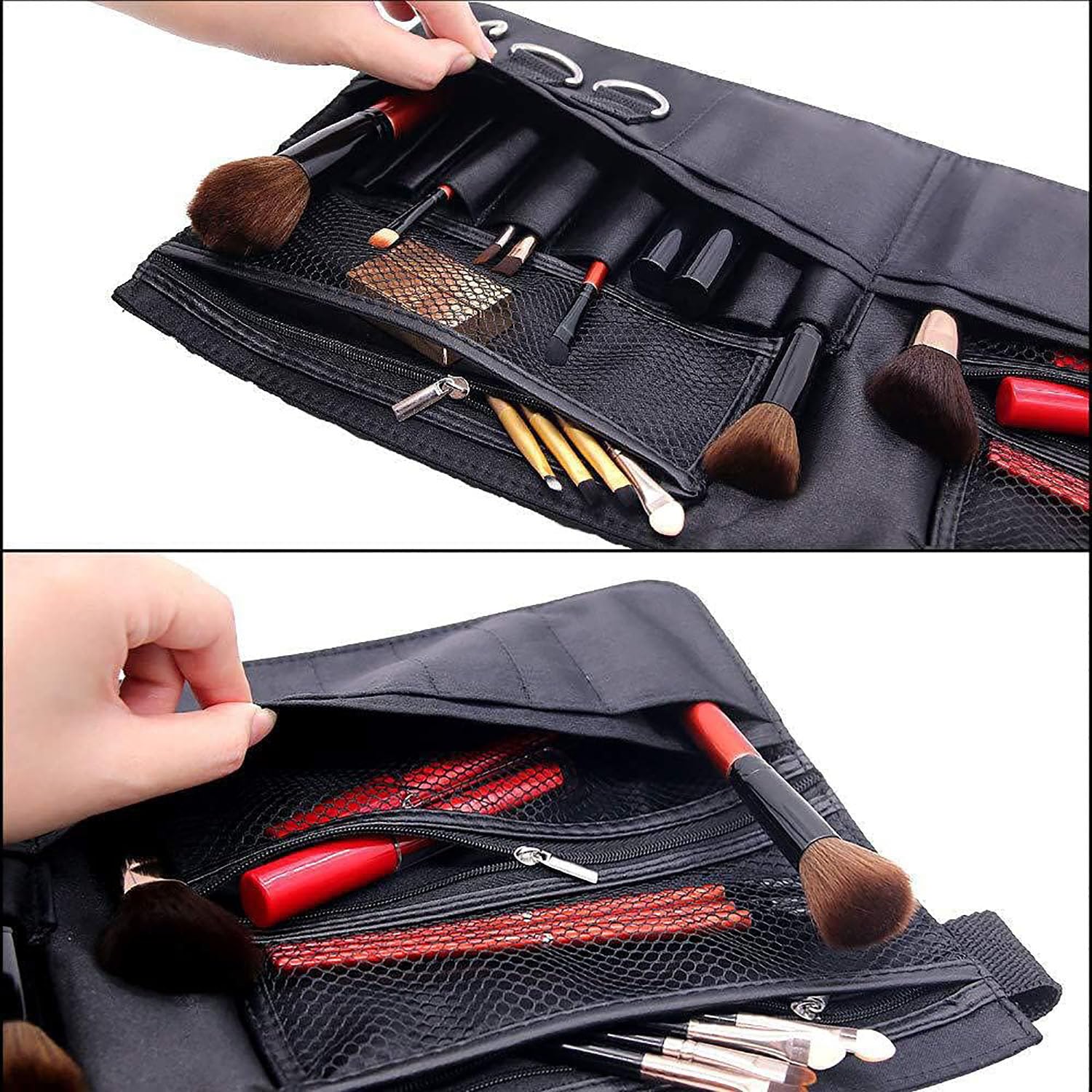 Beauty Case da Viaggio, Porta Pennelli Make Up, Borsa per Trucco, Trousse Trucchi, Makeup Bag per Artisti