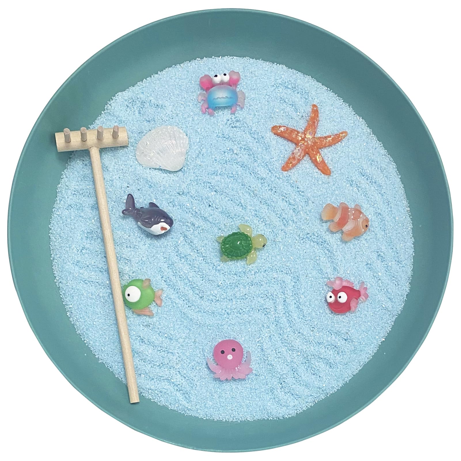 Amazon.com: Mini Zen Garden for Desk, Ocean Sea Life, Sand and