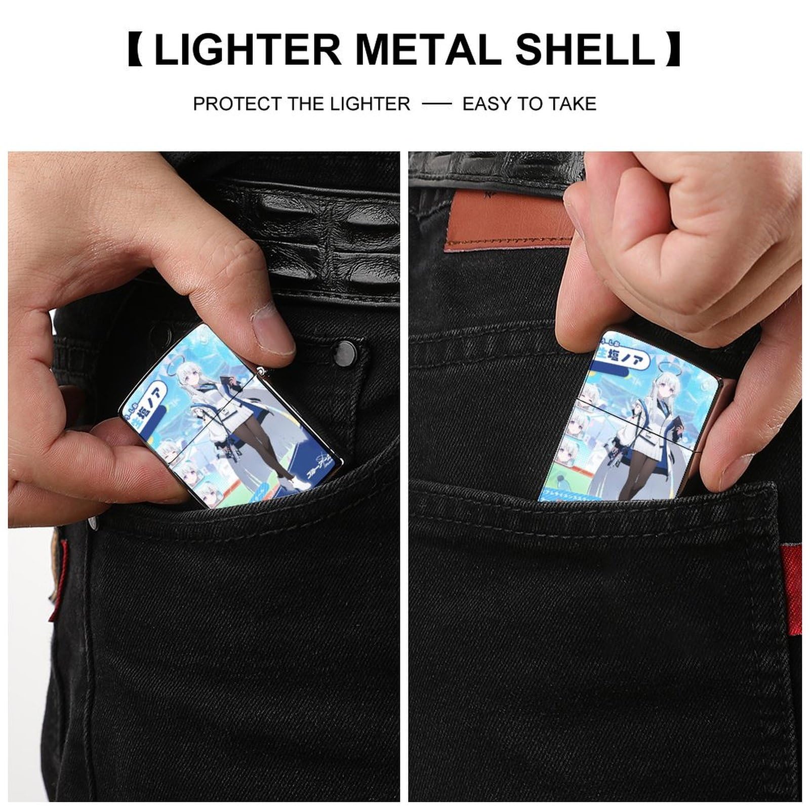 Amazon.co.jp: ジッポライターカバー 生塩ノア ブルーアーカイブ Zippo 