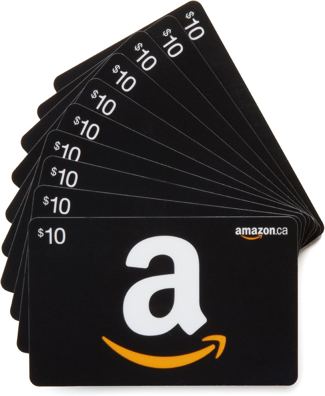 Amazon.ca 10 Gift Cards, Pack of 10 (Classic Black Card Design