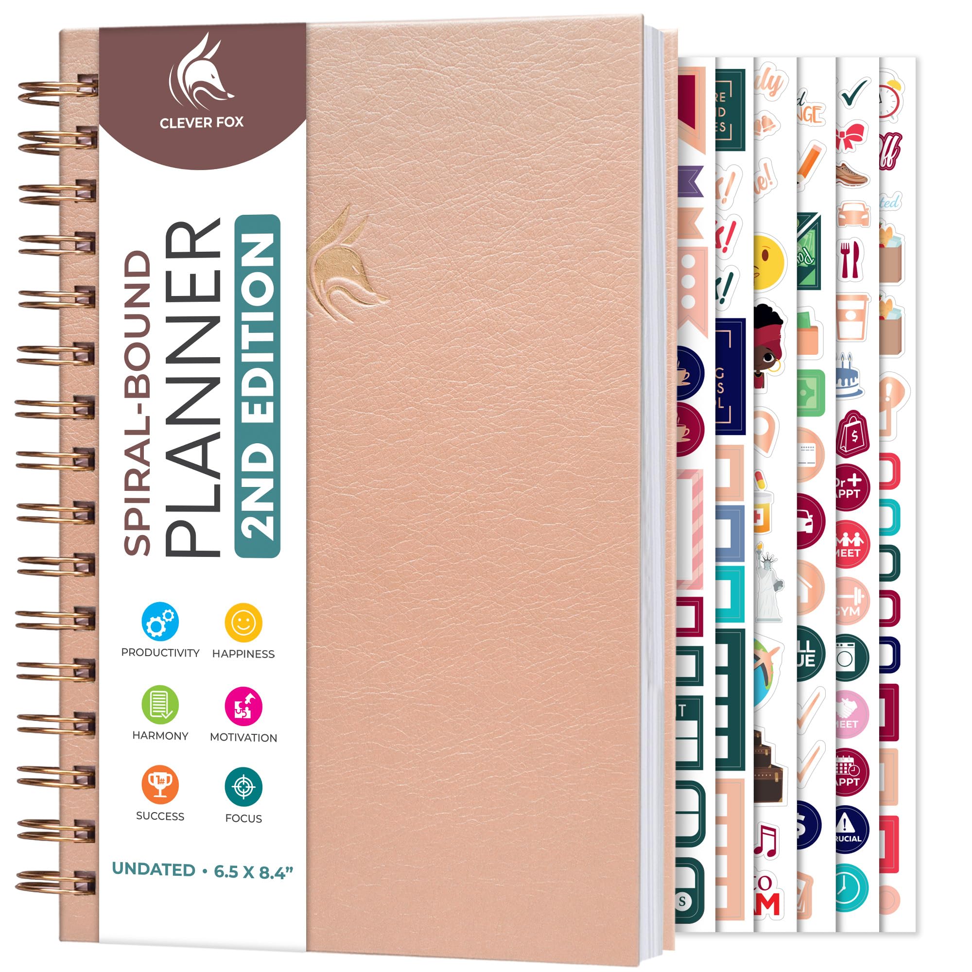 Amazon.com : Clever Fox Planner 2nd Edition Spiral – Colorful