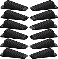 Vista 8 de Beieverluck Paquete de 24 topes de puerta para la parte inferior de la puerta, de goma, resistentes, apilables, para piso, pared, alfombras, puertas