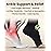 KEMFORD Ankle Compression Sleeve - 1-Pair, Plantar Fasciitis Braces - Open Toe Compression Socks for Swelling, Sprain, Neuropathy, Foot Arch Support for Men and Women - 20-30mmhg, 2XL, Black