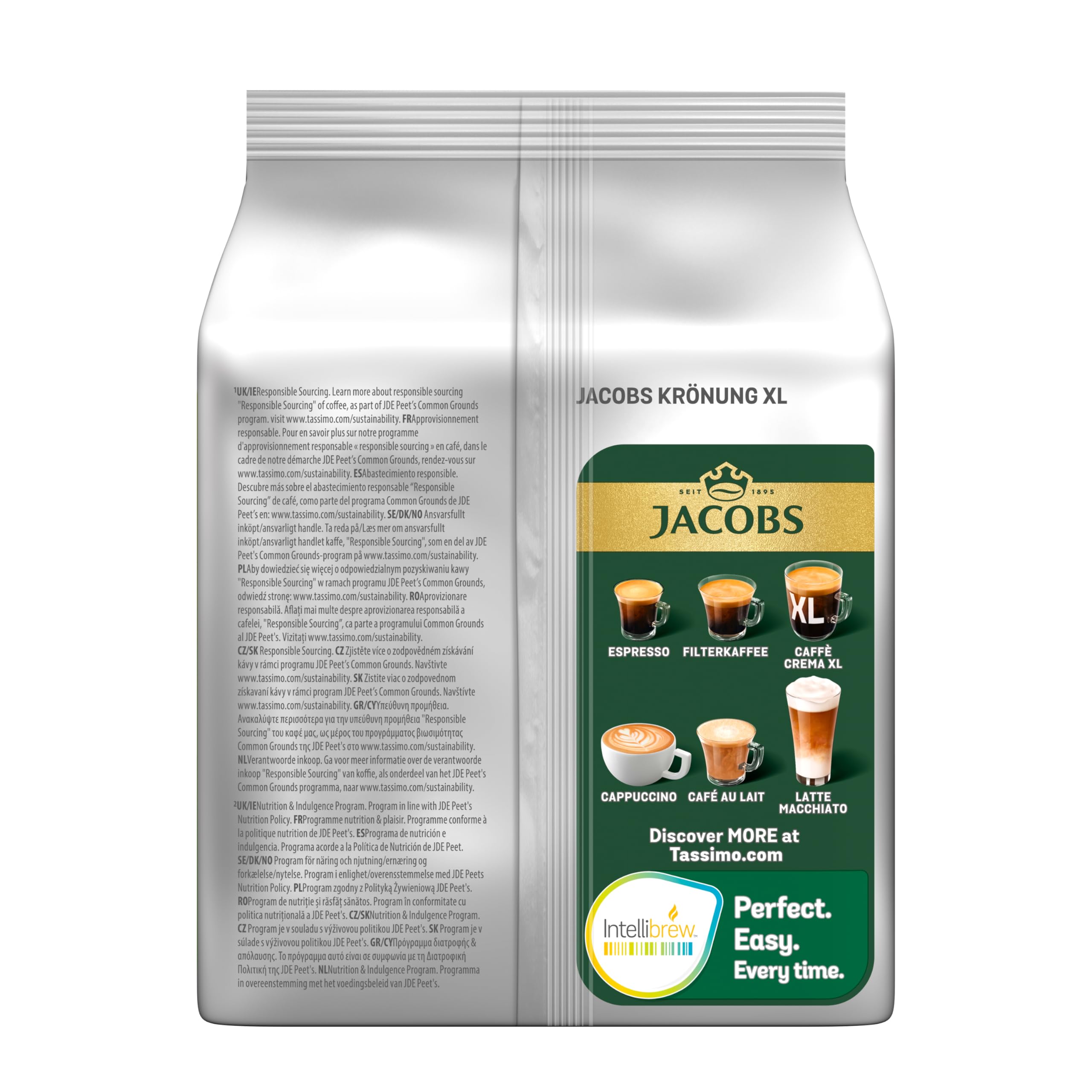 Tassimo Kapseln Jacobs Krönung XL, 5 x 16 Pads, 80 Kaffeekapseln