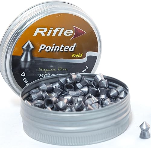 Miniatura 3 de Pellets de pistola punteados serie Field  calibre .25  0.250 in  0.93 oz  para banco y objetivo de campo  150 unidades, plata