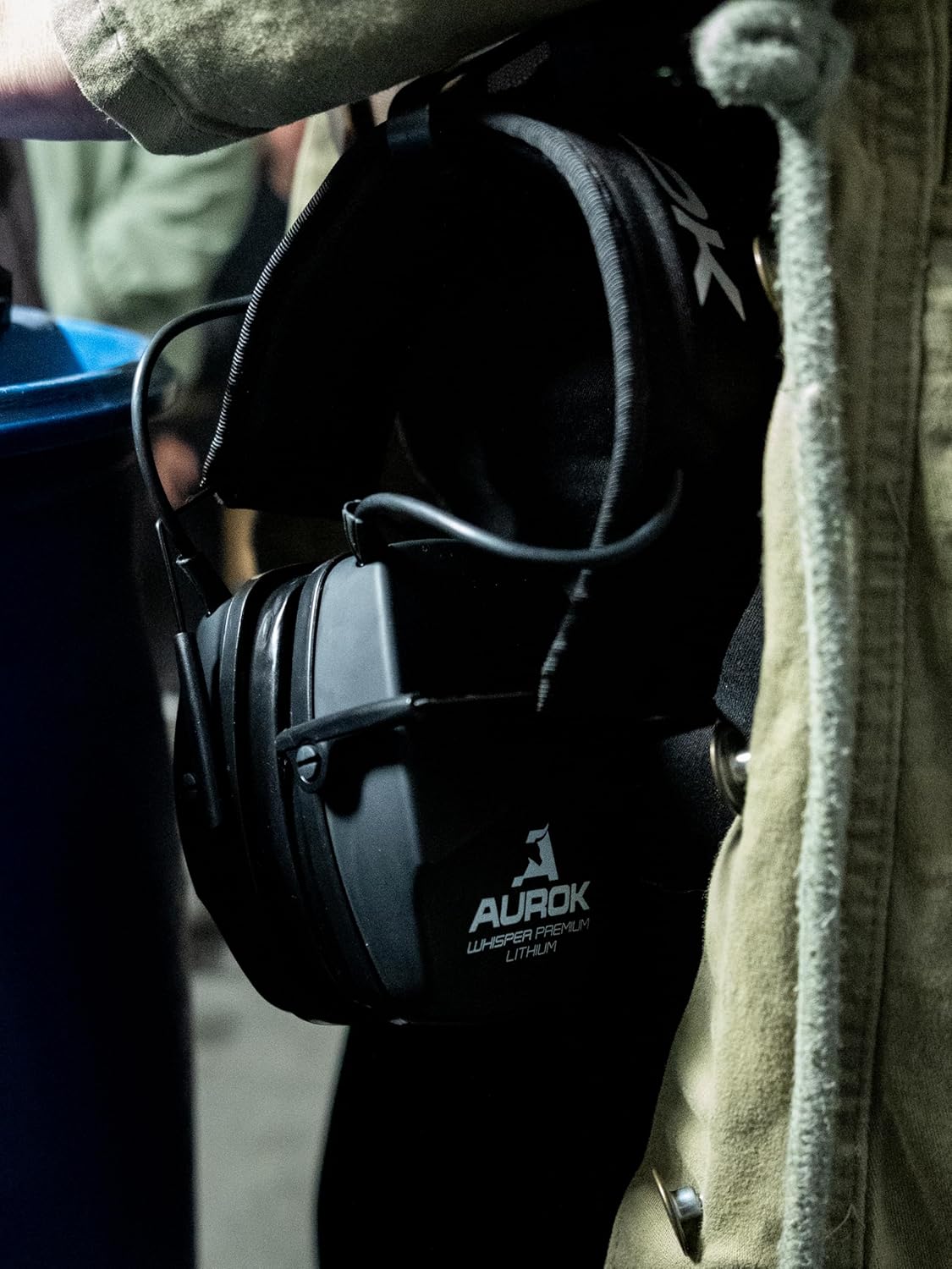 Whisper Premium Electronic Hearing Protection Earmuffs with Rechargeable Lithium Battery, Bluetooth Shooting Ear Muffs, 22dB NRR Noise Reduction for Hunting & Shooting Range – Black