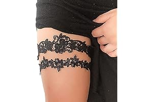 White Lace Bridal Garters for Weddings