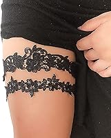 Vista 1 de Liguero nupcial de encaje - Accesorio de liga de boda blanca