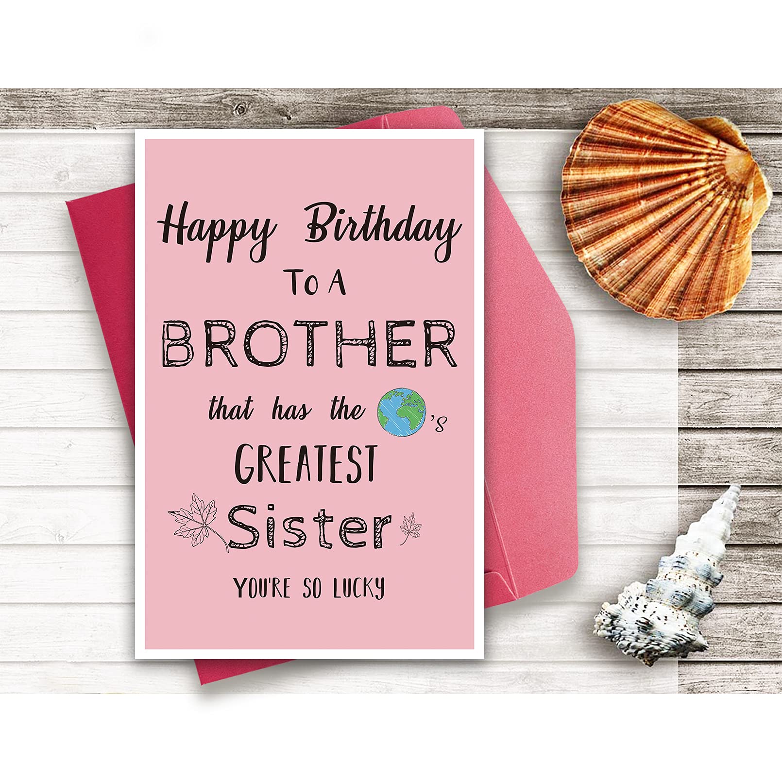 Old English Co. Carte Spéciale Pour Frère – Carte « Thinking