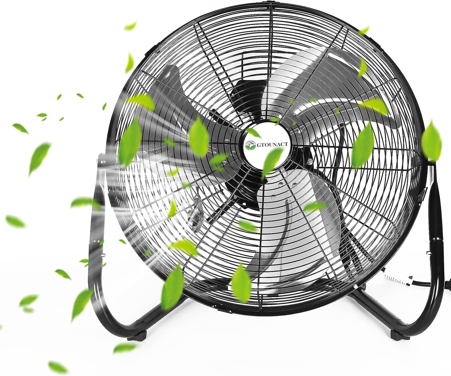 GTOUNACT 18" Floor Fan 3speed High Velocity 360°Adjustable