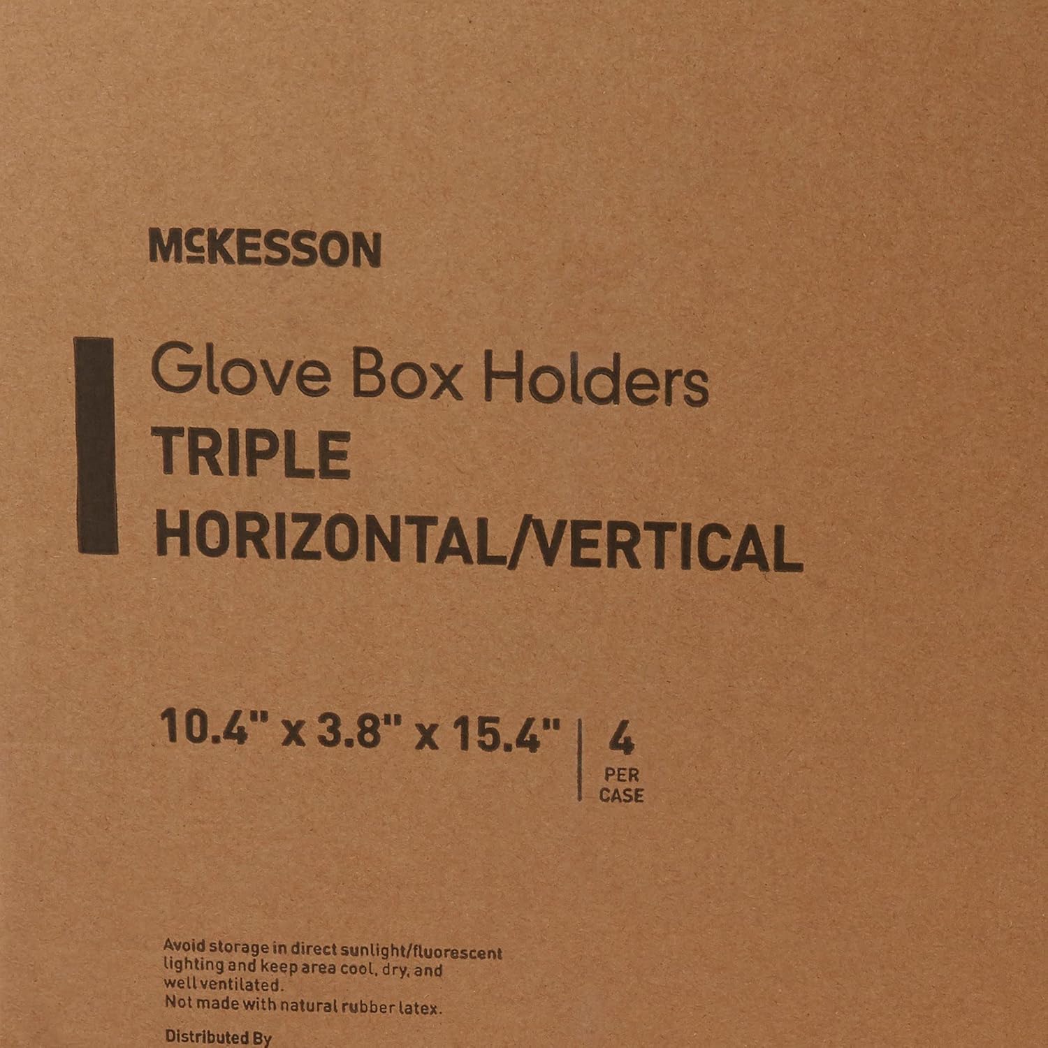 McKesson Glove Box Holder, 3 Box Capacity, Horizontal or Vertical Mounting, 10 1/4 in x 3 1/8 in x 15 1/4 in (L x W x H), 1 Count