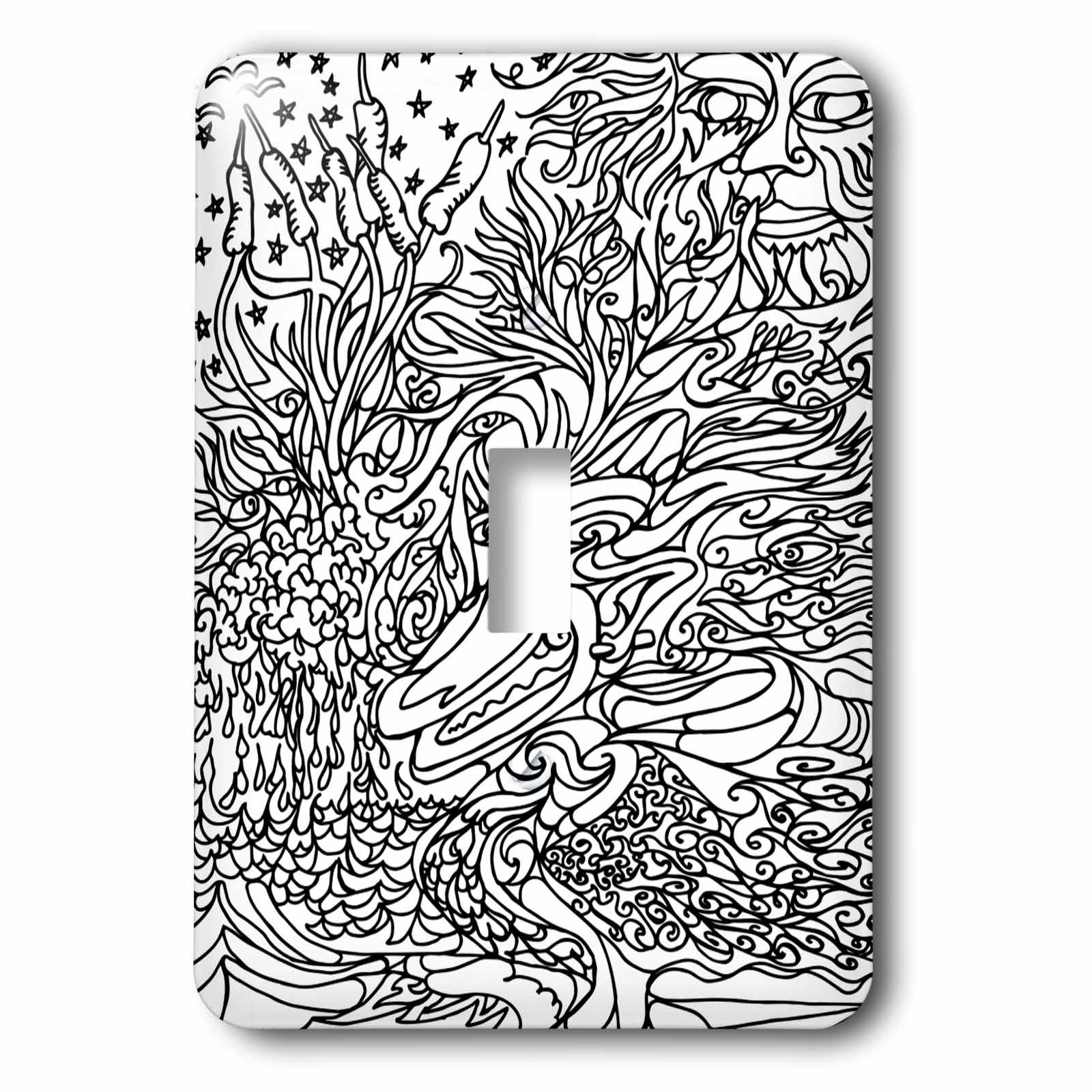 Capot d'interrupteur 3dRose lsp_262764_1 pour cacher les traces murales