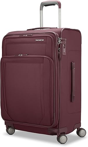 Samsonite Lineate DLX Softside - Equipaje expandible con ruedas giratorias, Merlot, Merlot, Lineate Dlx Softside - Equipaje expandible con ruedas
