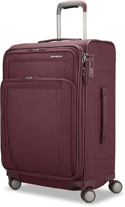 review Samsonite Lineate DLX Softside Expandable Luggage with Spinner Wheels, Merlot