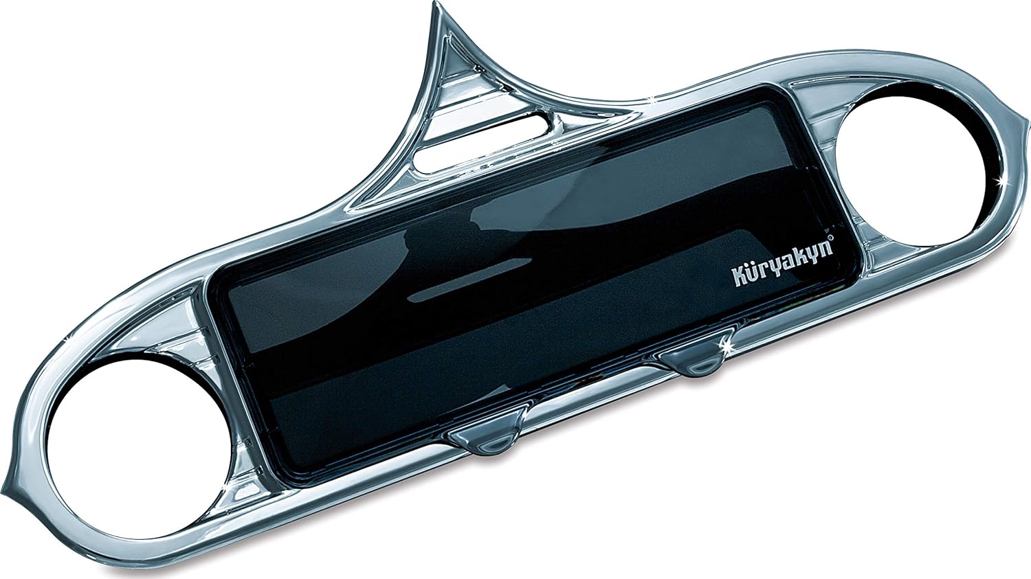 Kuryakyn 3765 Motorcycle Audio Accessory: Stereo Accent for 1996-2013 Harley-Davidson Motorcycles, Chrome