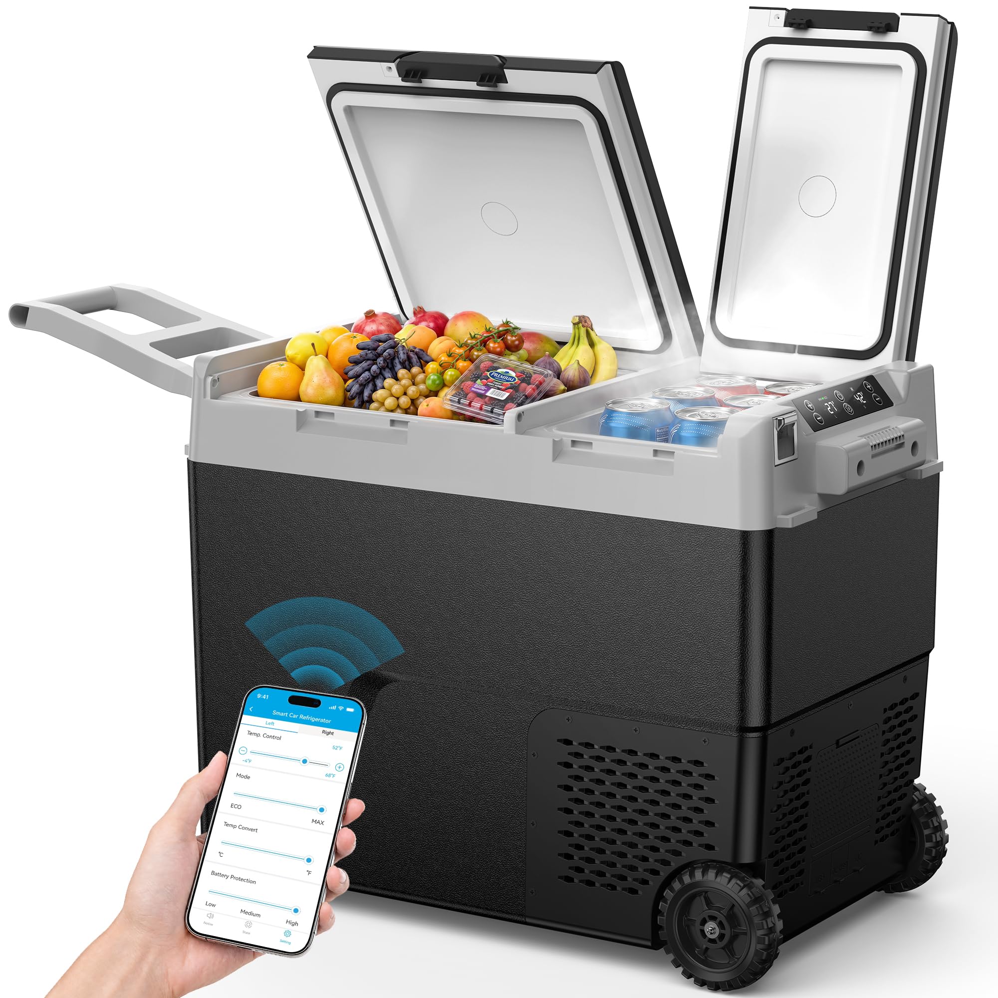 Feelfunn 61QT Dual Zone Portable Freezer