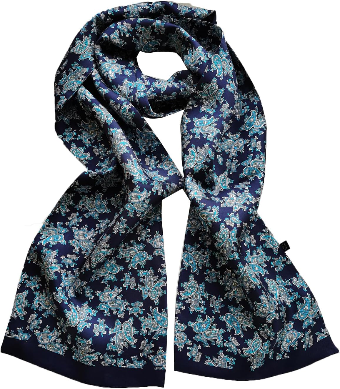 Men Silk Scarves 100 Silk Scarf Twill Double Layer Neckwear Wrap Casual Formal Business 170x22cm