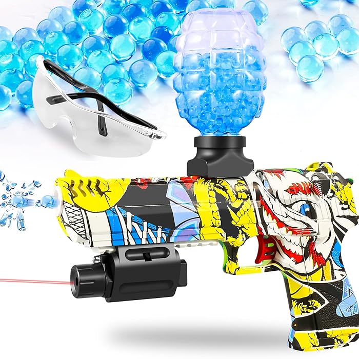 Buy Electric Splatter Gel Ball Water Bead Gun Full auto,splaterballgun