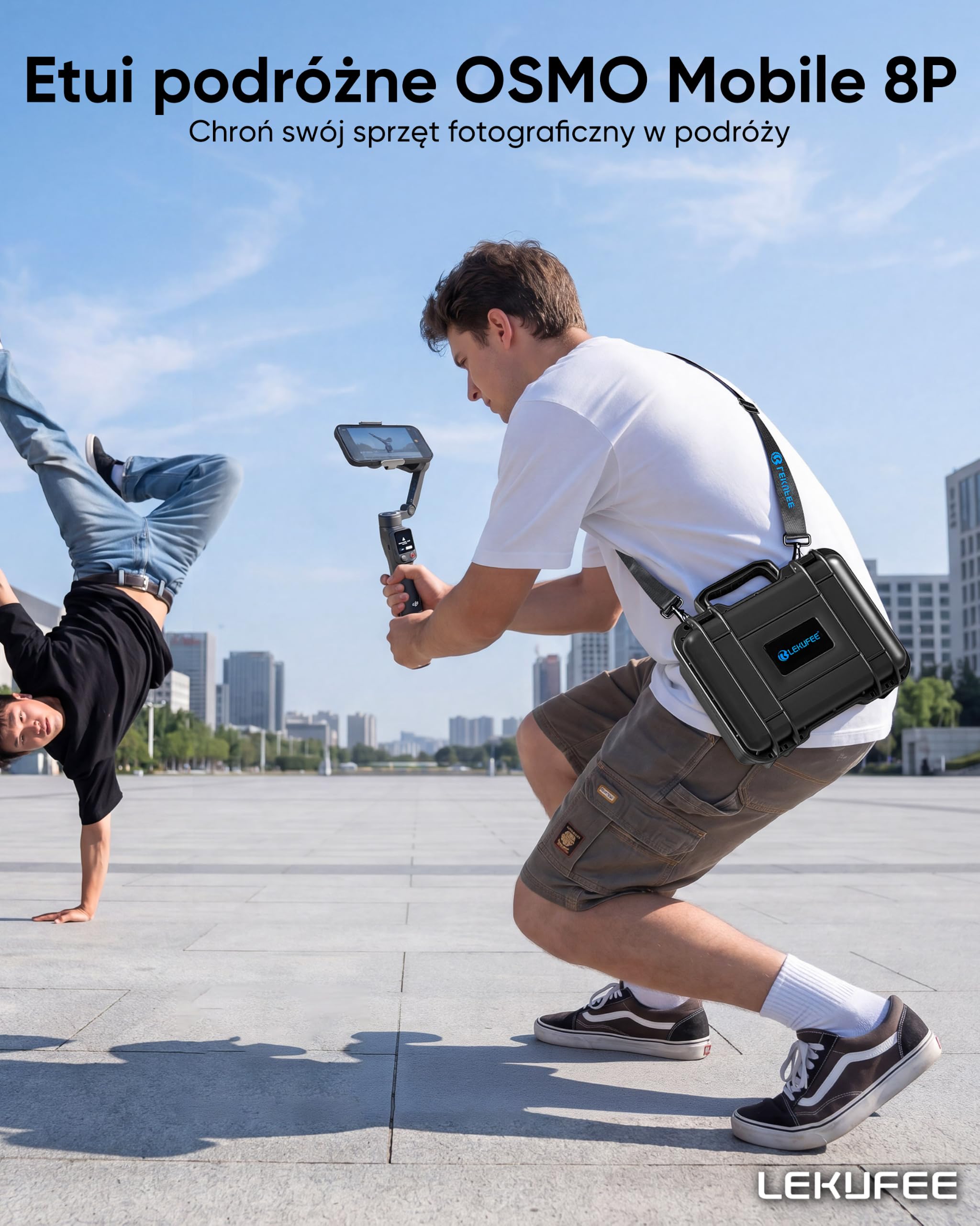 Lekufee Wodoodporna Walizka do DJI Osmo Mobile 8P Stabilizatora Gimbal
